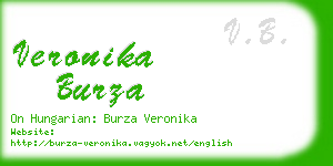 veronika burza business card